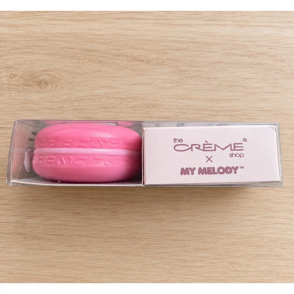 The Creme Shop x My Melody Macaron Lip Balm Hyaluronic Acid Murumuru Pink New